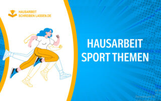wissenschaftliche Hausarbeit Sport Themen