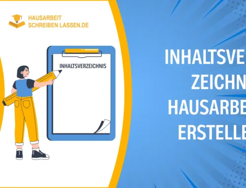 Inhaltsverzeichnis Hausarbeit erstellen – Eine Schritt-für-Schritt-Anleitung mit Vorlage